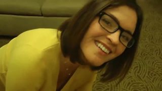 Бывший муж отимел милую милфу в рот и между сисек и спустил ей сперму в киску